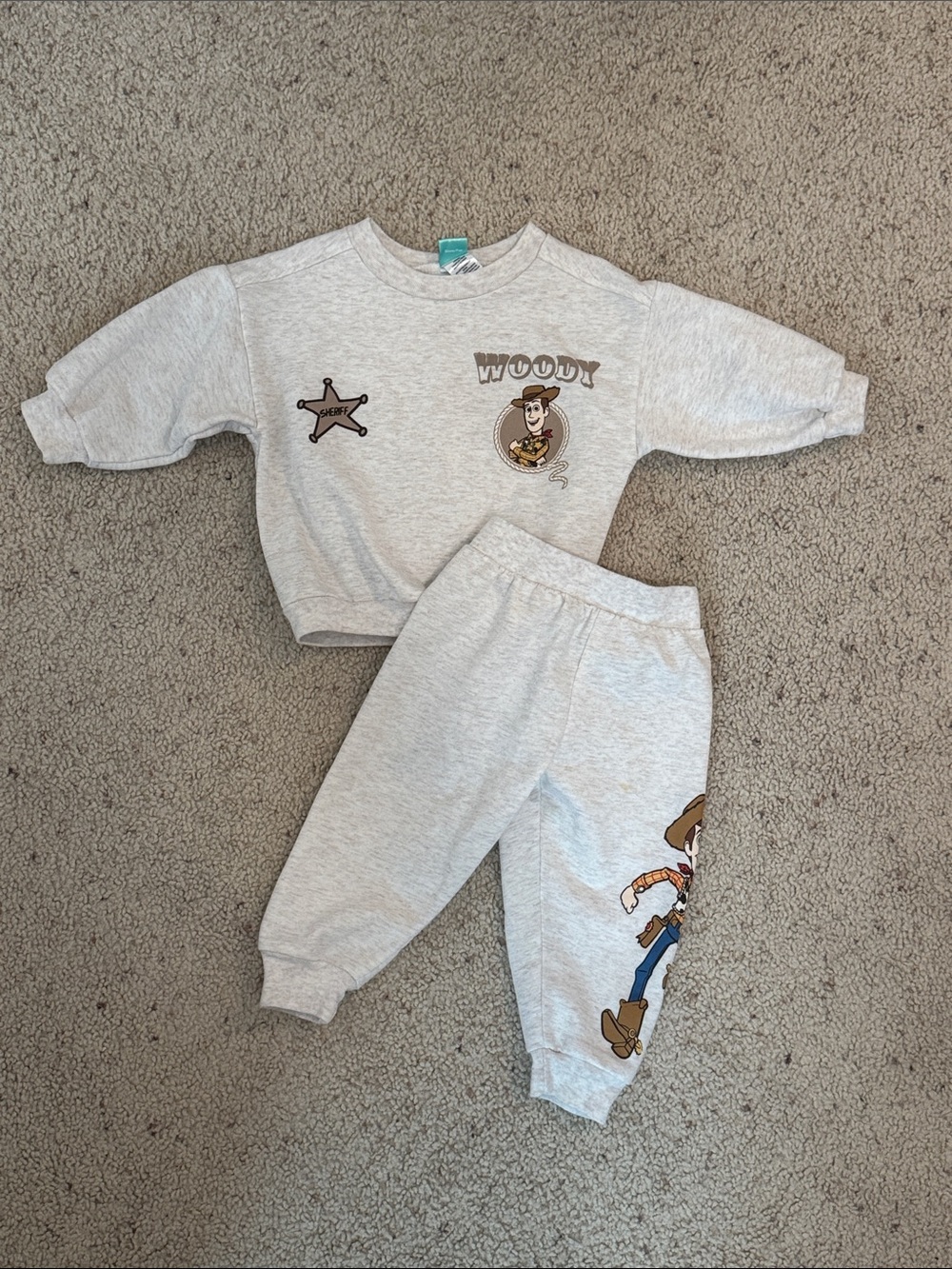 Disney Woody Light Grey Sweatshirt & Joggers Set